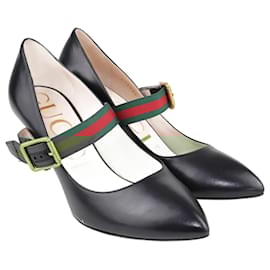 Gucci-Escarpins noirs Sylvie Mary Jane-Noir