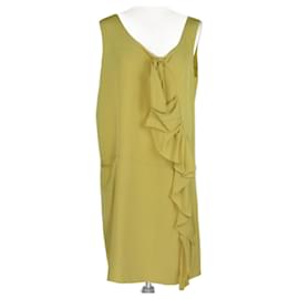 Marni-Yellow Sleeveless Midi Dress-Yellow