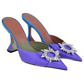 Amina Muaddi-Mules Begum bleues-Bleu