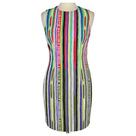 Autre Marque-Multicolor Stripe-Print Sleeveless Dress-Multiple colors