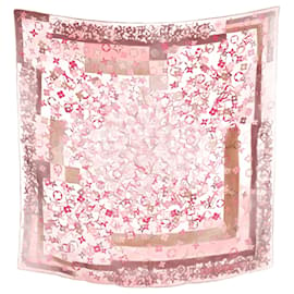 Louis Vuitton-Rosa/Mehrfarbenmonogramm-Schal 70-Mehrfarben
