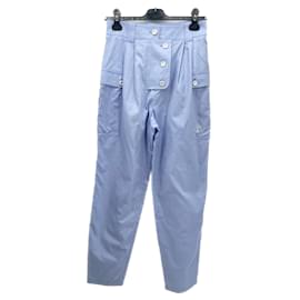 Louis Vuitton-LOUIS VUITTON  Trousers T.fr 38 cotton-Blue