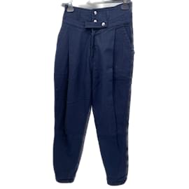 Frame Denim-FRAME Pantalon T.US 26 cotton-Bleu Marine