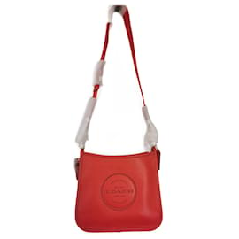 Coach-Handbags-Red,Gold hardware