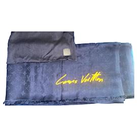 Louis Vuitton-Louis Vuitton shawl scarf-Blue