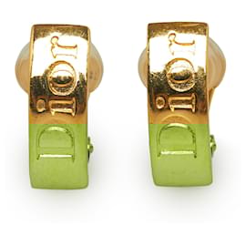 Dior-Boucles D'oreilles Clips Logo Or Dior-Doré