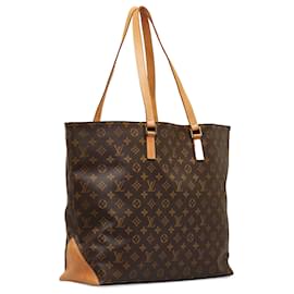 Louis Vuitton-Louis Vuitton Brown Monogram Cabas Alto-Brown