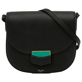 Céline Petit sac à bandoulière Trotteur noir Celine Noir