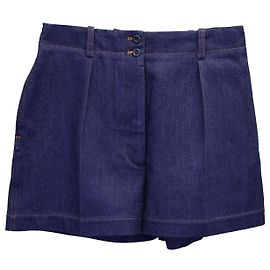 Alaïa Mini Shorts Jeans Alaia em Algodão Azul Azul