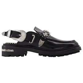AJ1070 Slipper – Toga Pulla – Leder – Schwarz Schwarz