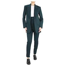 Isabel Marant-Conjunto de blazer y pantalón de lana verde oscuro - talla UK 6-Verde