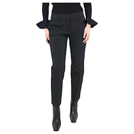 Prada-Black tailored trousers - size UK 10-Black
