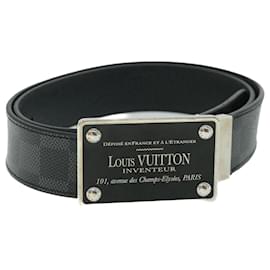 Louis Vuitton-LOUIS VUITTON Damier Graphite Ceinture Inventeur Tour Belt M9632V LV Aut4026-Altro