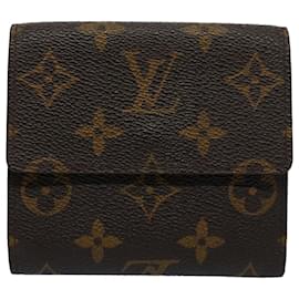 Louis Vuitton-Carteira LOUIS VUITTON Monogram Porte Monnaie Bier Cartes Crdit M61652 Auth yk8634-Monograma