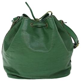 Louis Vuitton-LOUIS VUITTON Epi Petit Noe Shoulder Bag Vintage Green M44104 LV Auth 54871-Green