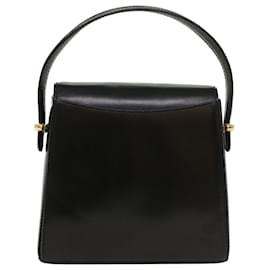 Bally-BALLY Hand Bag Leather Black Auth yk8682-Black
