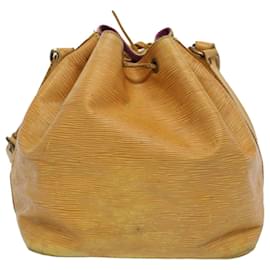 Louis Vuitton-LOUIS VUITTON Epi Petit Noe Bolso de hombro Tassili Amarillo M44109 LV Auth 53985-Otro