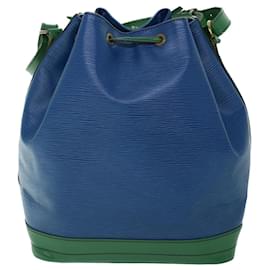 Louis Vuitton-Bolsa tiracolo LOUIS VUITTON Epi Tricolor com bico verde azul M44044 Autenticação de LV 53987-Azul,Verde