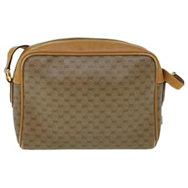 Gucci-GUCCI Micro GG Canvas Web Sherry Line Shoulder Bag Beige 001 56 0944 Auth ep1776-Beige