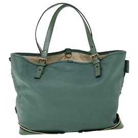 Chloé-Chloe Tote Bag Leather Green Auth bs8301-Green