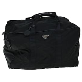 Prada-PRADA Boston Bag Nylon Black Auth bs8354-Black