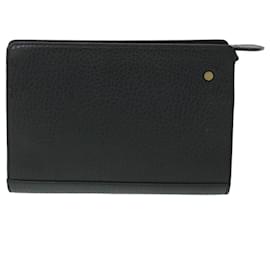 Autre Marque-Burberrys Clutch Bag Leather Black Auth 54893-Black