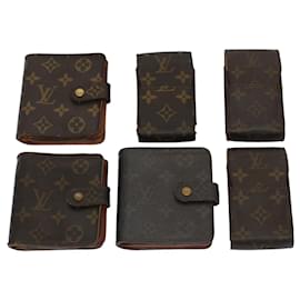 Louis Vuitton-Portafoglio portasigarette con monogramma LOUIS VUITTON 6Impostare LV Auth tb904-Monogramma