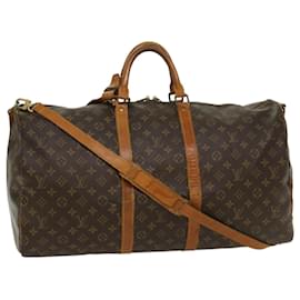 Louis Vuitton-Louis Vuitton Monogram Keepall Bandouliere 55 Boston Bag M41414 LV Auth th4006-Monogram