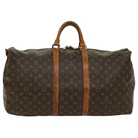 Louis Vuitton-Louis Vuitton Monogram Keepall Bandouliere 55 Boston Bag M41414 LV Auth th4006-Monogram