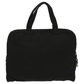 Prada-PRADA Hand Bag Nylon Black Auth ar10178-Black