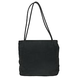 Prada-PRADA Shoulder Bag Nylon Black Auth hk859-Black