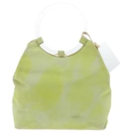 Céline-CELINE Hand Bag Suede Green Auth 53736-Green