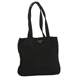 Prada-PRADA Tote Bag Nylon Black Auth bs8484-Black
