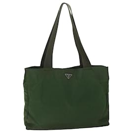 Prada-PRADA Tote Bag Nylon Green Auth ac2207-Green