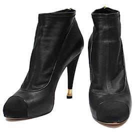 Chanel-ankle boots-Nero