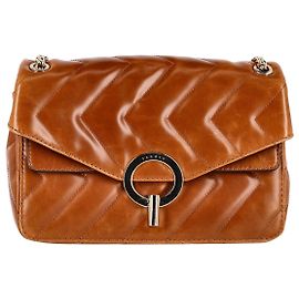 Sac Matelassé Sandro Yza en Cuir Marron Marron