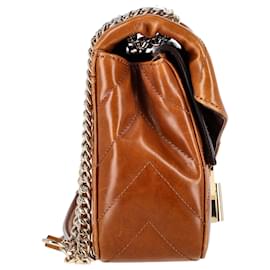 Sandro-Sandro Yza Quilted Bag in Brown Leather-Brown