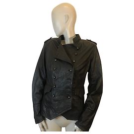 Kookaï leather jacket Dark brown