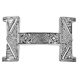 Hermès-Hermes : Constance Touareg model buckle . 38 mm-Silvery