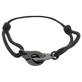 Dinh Van-NEUF BRACELET DINH VAN MENOTTES R12 EN ARGENT MASSIF 925 PLAQUE NOIR SILVER-Argenté