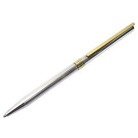 CLASSIC ST DUPONT BALLPOINT PEN 41123 SILVER SILVER BALLPOINT PEN Silvery