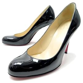 Christian Louboutin-CHRISTIAN LOUBOUTIN SHOES SINGLE PUMP PUMPS 100 39 add verni-Black