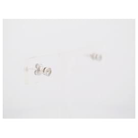 Vanessa Tugendhaft-NEUF BOUCLES D'OREILLES VANESSA TUGENDHAFT SOLITAIRES OR BLANC EARRING-Argenté