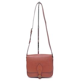 Louis Vuitton-VINTAGE LOUIS VUITTON CARTOUCHIERE PM EPI CROSSBODY HAND BAG-Orange