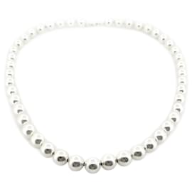 Tiffany & Co-COLLIER TIFFANY & CO PERLES BALL CITY HARDWEAR 60154637 ARGENT 925 NECKLACE-Argenté