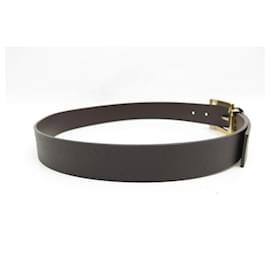 St Dupont-NEW ST DUPONT BELT 7402060 taille 80 BROWN LEATHER BOX LEATHER BELT-Brown