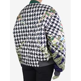 Autre Marque-Multicoloured floral printed bomber jacket - size M-Multiple colors