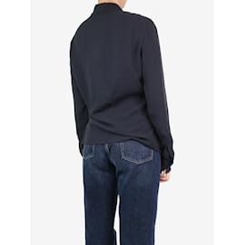 Autre Marque-Black silk shirt - size UK 8-Black