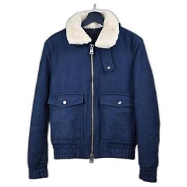Ami Paris Men Coats Outerwear Navy blue