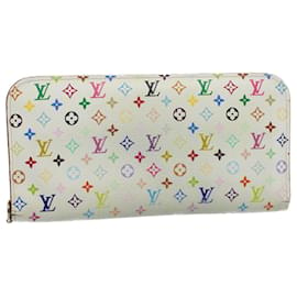 Louis Vuitton-LOUIS VUITTON Multicolor Portefeuille Insolite Wallet White M93753 Auth bs8509-White